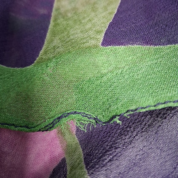 Nolita Lightweight Purple Green Fairy Grunge Whimsigoth Ethereal Skirt Sz XL - Picture 3 of 11